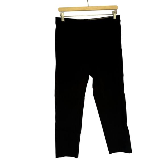 J.Jill wherever collection refined woven trousers black pockets women's size 8P - Picture 1 of 7